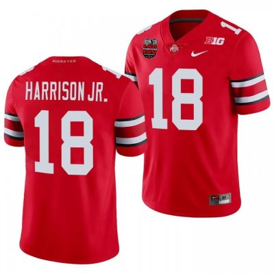 NCAA Ohio State Buckeyes Men's #18 Marvin Harrison Jr. Red 2023 Football College Jersey MYO6441LS